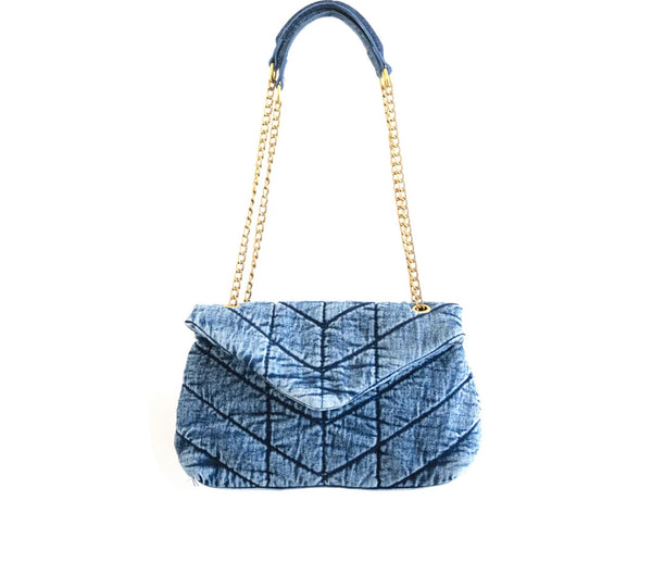 Around The Way Girl  Denim Handbag