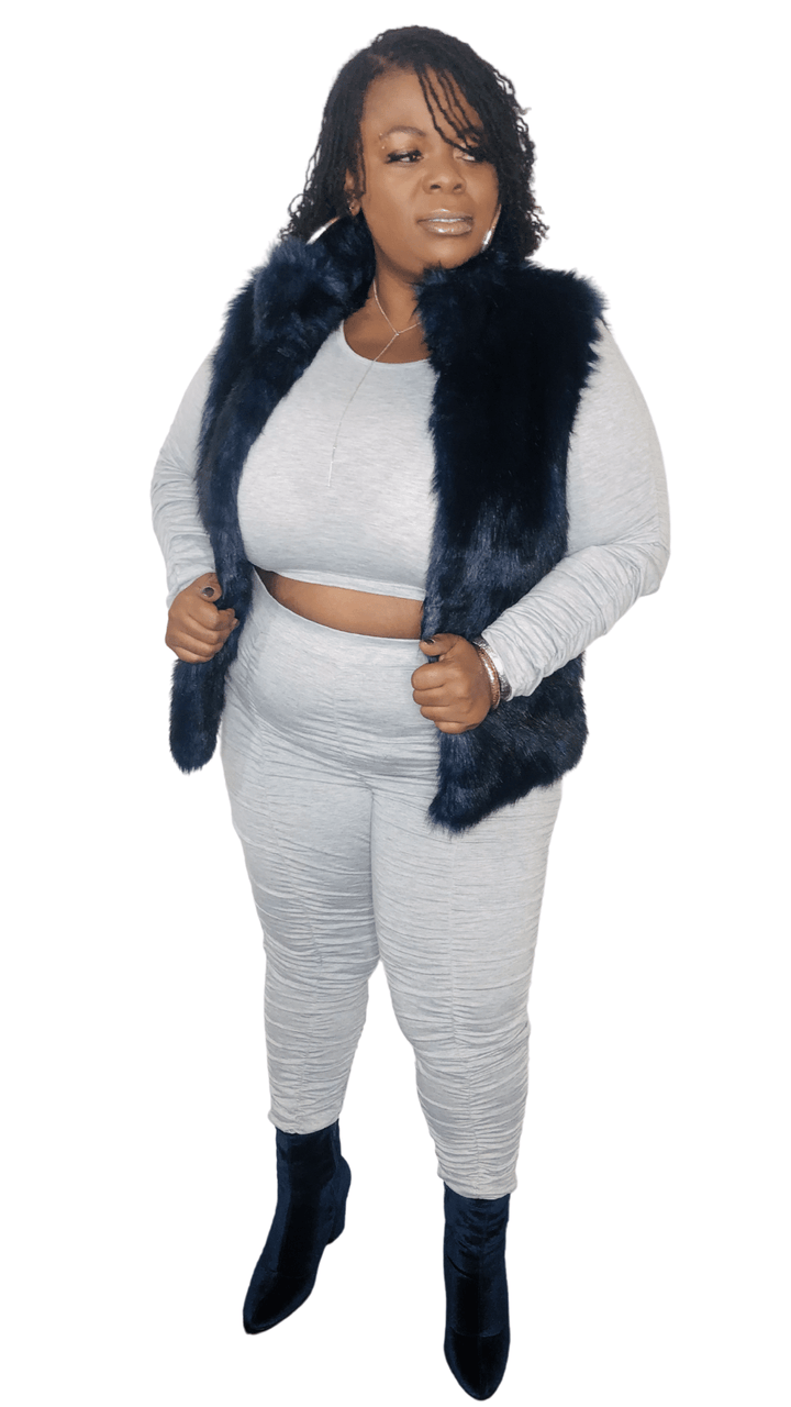 Gray Plus Size Set