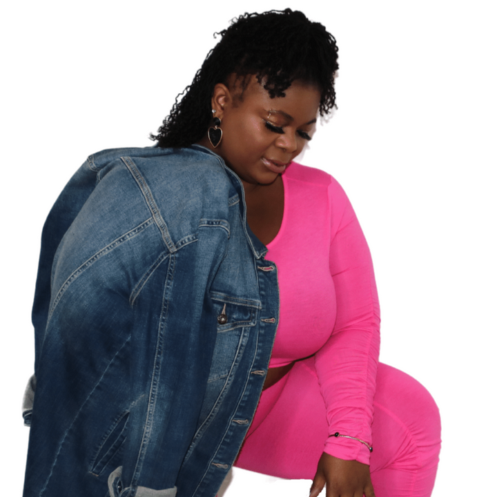 Pink pants set