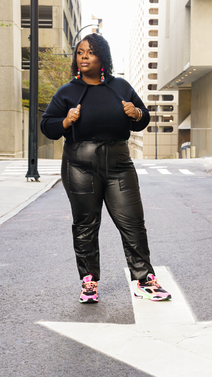 Black Cropped Sweater
