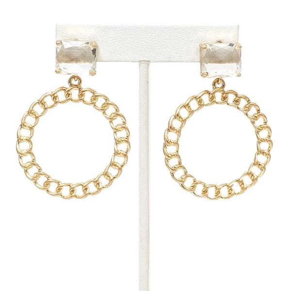 gold earrings
